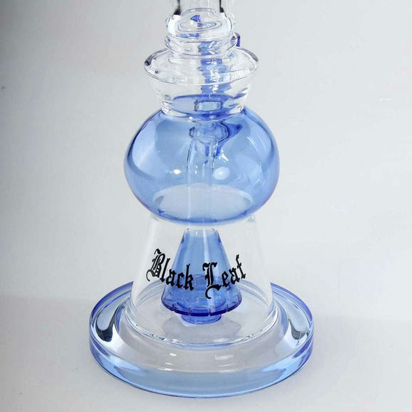 BONG BLACK LEAF BLU CON PERCOLATORE