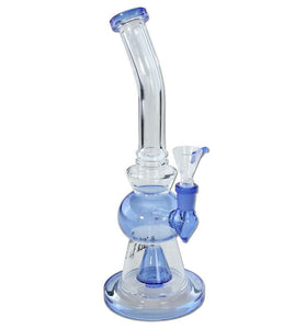 BONG BLACK LEAF BLU CON PERCOLATORE