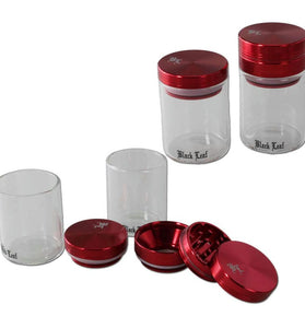 GRINDER 3 PARTI CON BARATTOLO BLACK LEAF