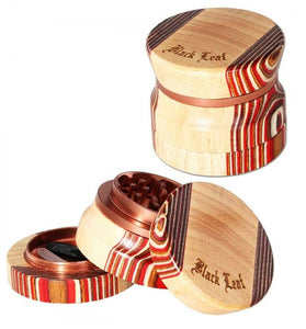 GRINDER LEGNO METALLO BLACK LEAF
