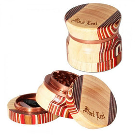 GRINDER LEGNO METALLO BLACK LEAF