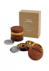 GRINDER THC LEGNO METALLO BLACK LEAF
