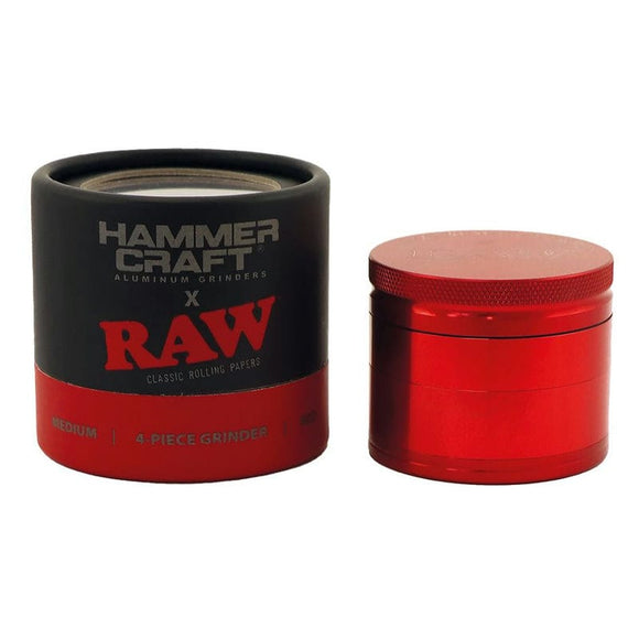 GRINDER RAW HAMMER CRAFT ROSSO 55mm