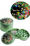 Grinder Pollinator alluminio black leaf funghetti