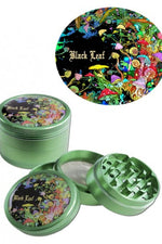 Grinder Pollinator alluminio black leaf funghetti