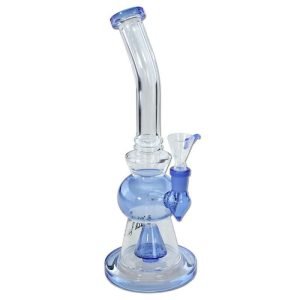 BONG BLACK LEAF BLU CON PERCOLATORE